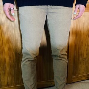 North Sails skinny fit tan corduroy pants